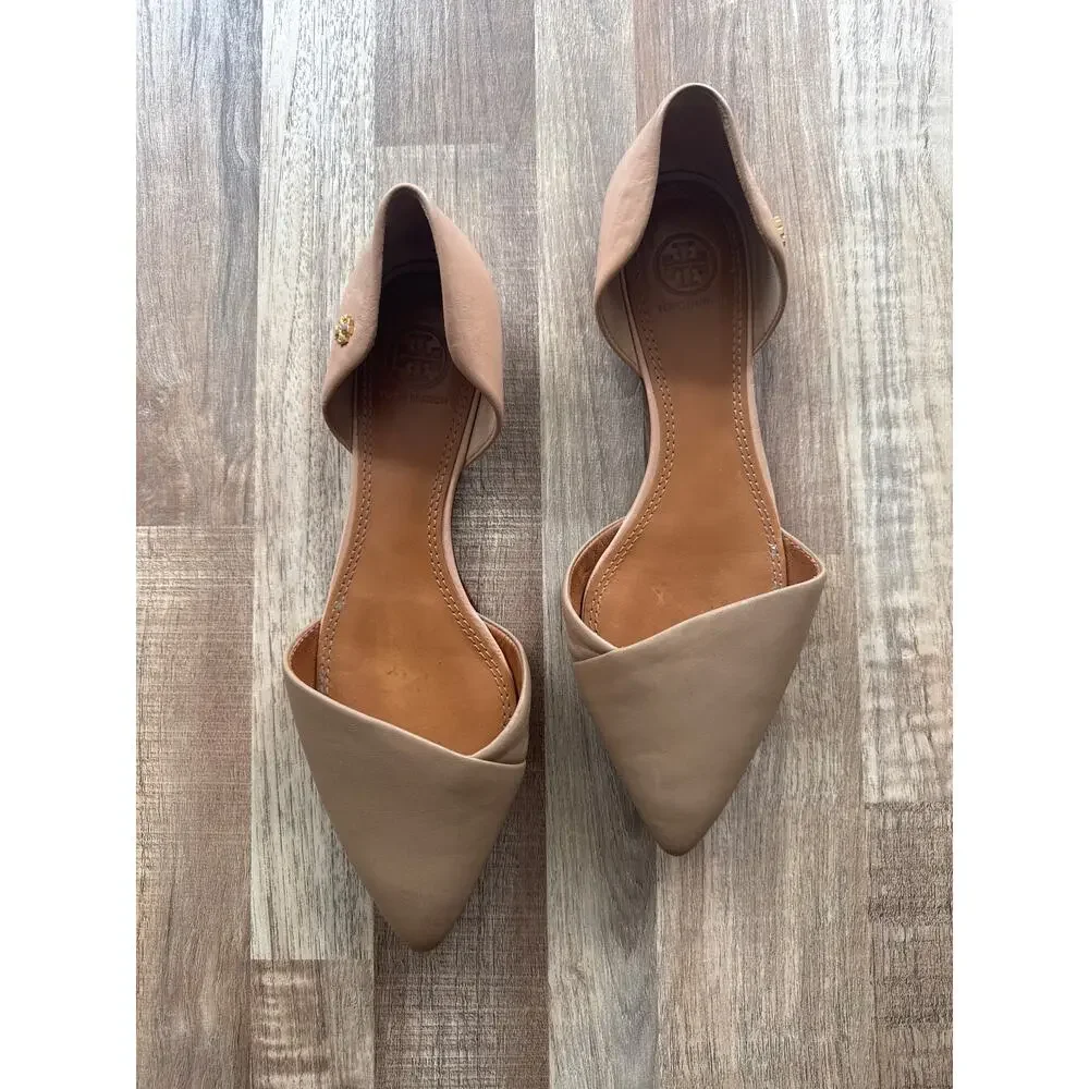 Tory Burch Tan and Cream Flats - Picture 3 of 6